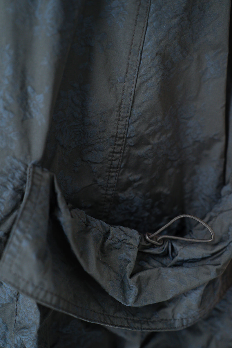 Annette Gortz Embossed Crepe Taffeta A-Line Vest with Cinchable Hem in Black Vancouver. Shop Online or in Store.