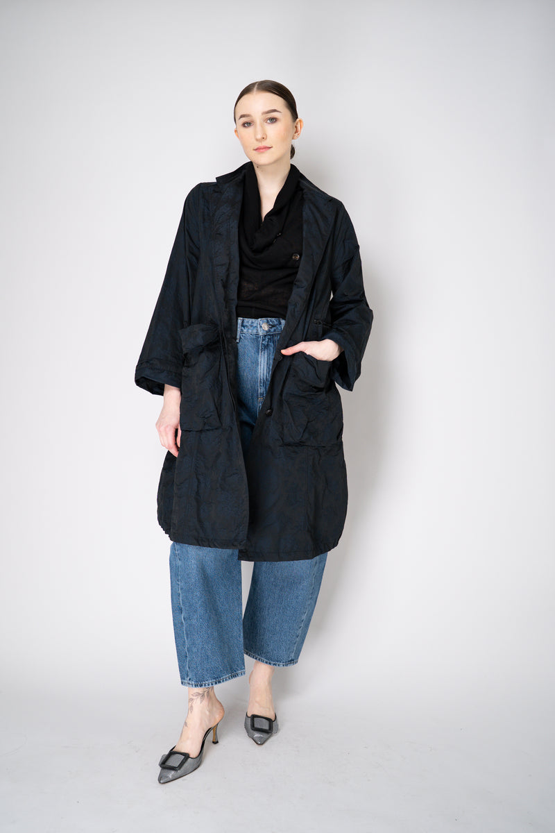 Annette Gortz Embossed Taffeta Coat in Black Vancouver. Shop Online or in Store.