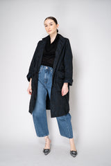 Annette Gortz Embossed Taffeta Coat in Black Vancouver. Shop Online or in Store.