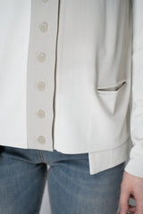 Annette Gortz Knit Viscose Cardigan in Bisque Vancouver. Shop Online or in Store.