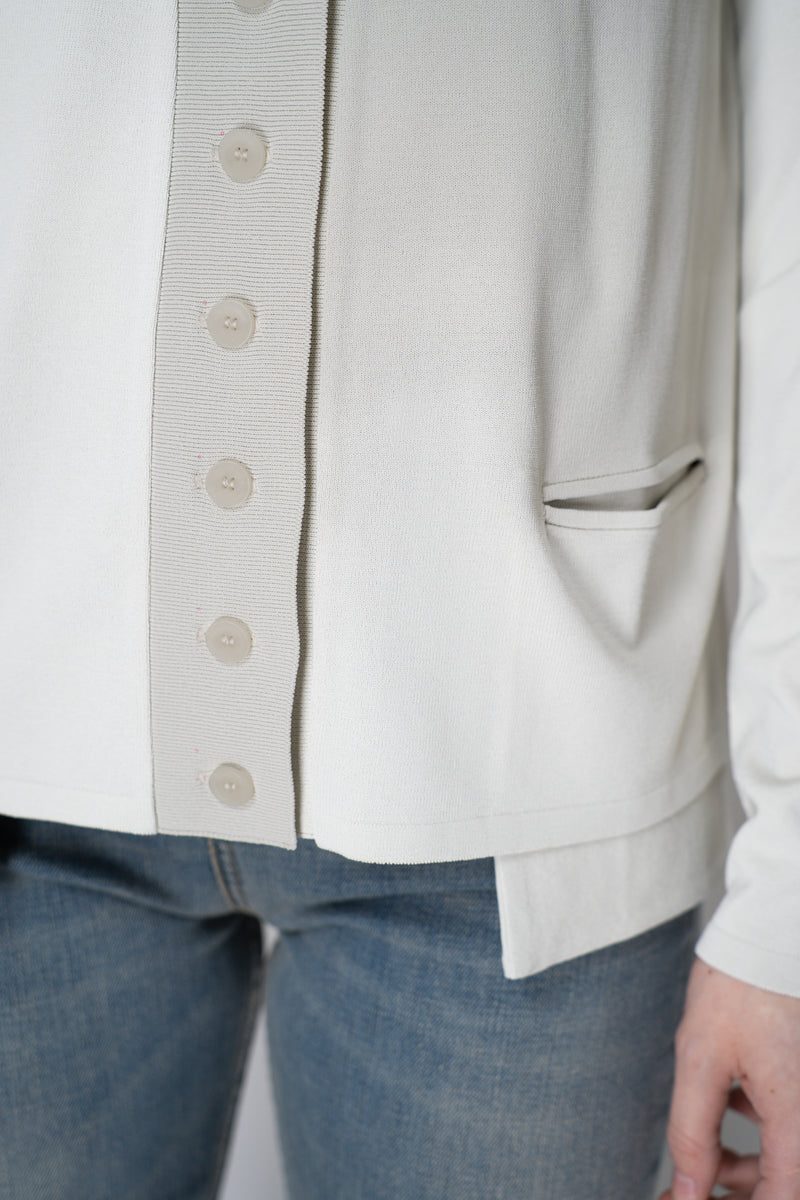 Annette Gortz Knit Viscose Cardigan in Bisque Vancouver. Shop Online or in Store.
