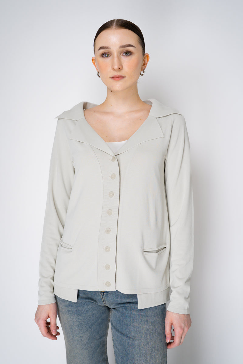 Annette Gortz Knit Viscose Cardigan in Bisque Vancouver. Shop Online or in Store.