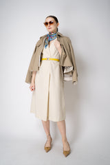 Annette Gortz Linen Blend Short Sleeve Dress in Off-White Vancouver. Shop Online or in Store.