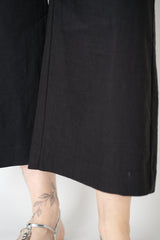 Annette Gortz Linen Blend Wide Leg Culotte Trousers in Black Vancouver. Shop Online or in Store.