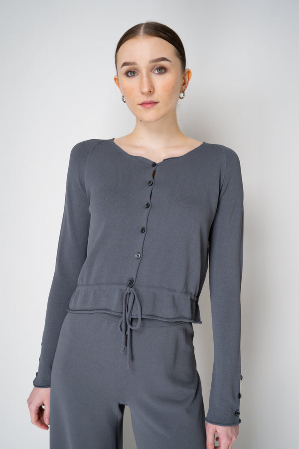 Annette Gortz Liquid Drape Knit Cardigan in Dusk Vancouver. Shop Online or in Store.