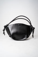 Annette Gortz Medium Boat Leather Shoulder Tote in Black Vancouver. Shop Online or in Store.