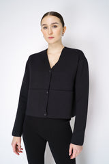 Annette Gortz Merino Wool Knitted Cardigan in Black Vancouver. Shop Online or in Store.