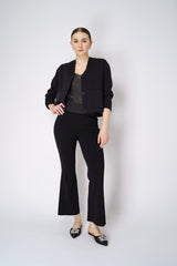 Annette Gortz Merino Wool Knitted Cardigan in Black Vancouver. Shop Online or in Store.