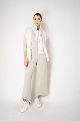Annette Gortz Merino Wool Smooth Knit Double Layer Pullover in Beige Vancouver. Shop Online or in Store.