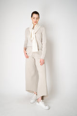 Annette Gortz Merino Wool Smooth Knit Double Layer Pullover in Beige Vancouver. Shop Online or in Store.