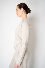 Annette Gortz Merino Wool Smooth Knit Double Layer Pullover in Beige Vancouver. Shop Online or in Store.