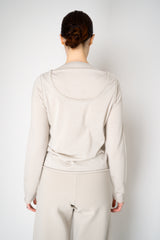 Annette Gortz Merino Wool Smooth Knit Double Layer Pullover in Beige Vancouver. Shop Online or in Store.