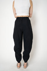 Annette Gortz Pull-On Style Viscose Trousers with Snap Adjustable Length in Black Vancouver. Shop Online or in Store.
