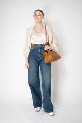 Annette Gortz Silk Knit Bolero Shrug in Cream Vancouver. Shop Online or in Store.