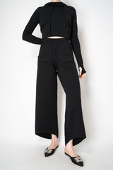 Annette Gortz Wide Leg Knit Pants with 3D Pockets in Black Vancouver. Shop Online or in Store.