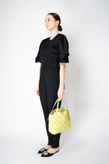 Bao Bao Issey Miyake Carat Matte Hand Bag in Acid Green