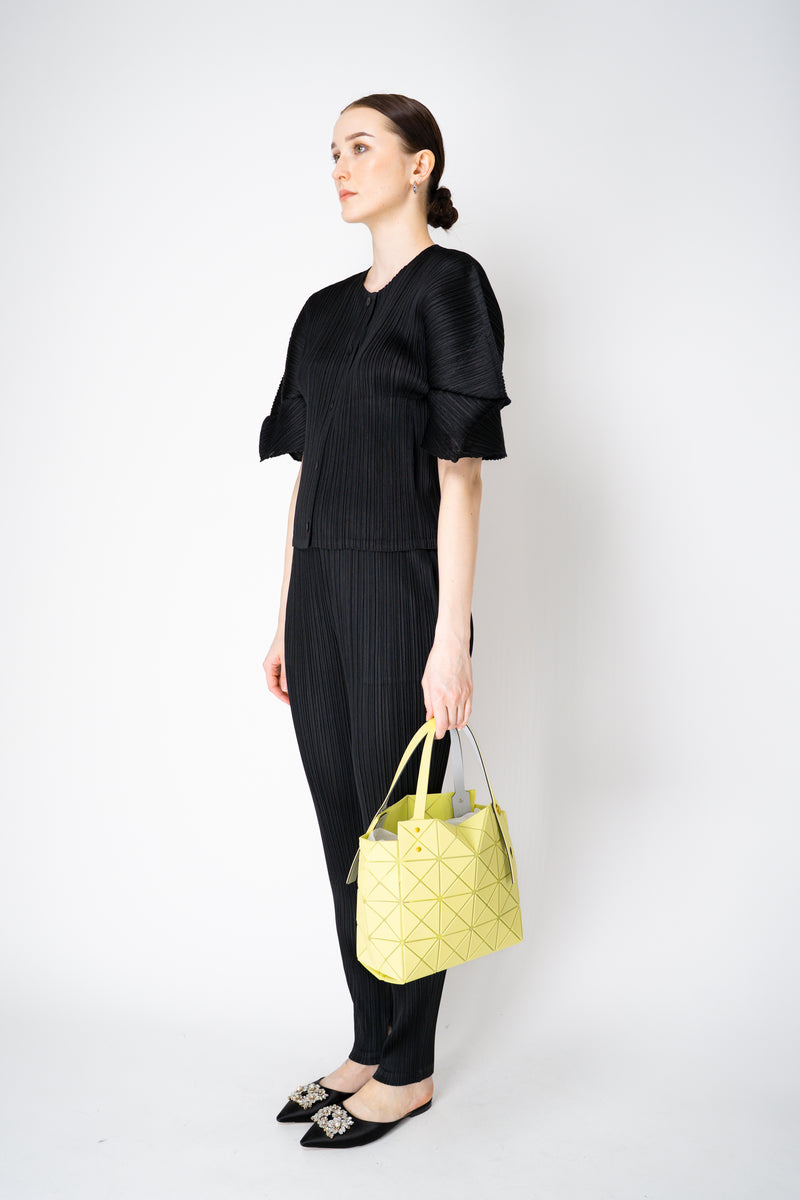 Bao Bao Issey Miyake Carat Matte Hand Bag in Acid Green