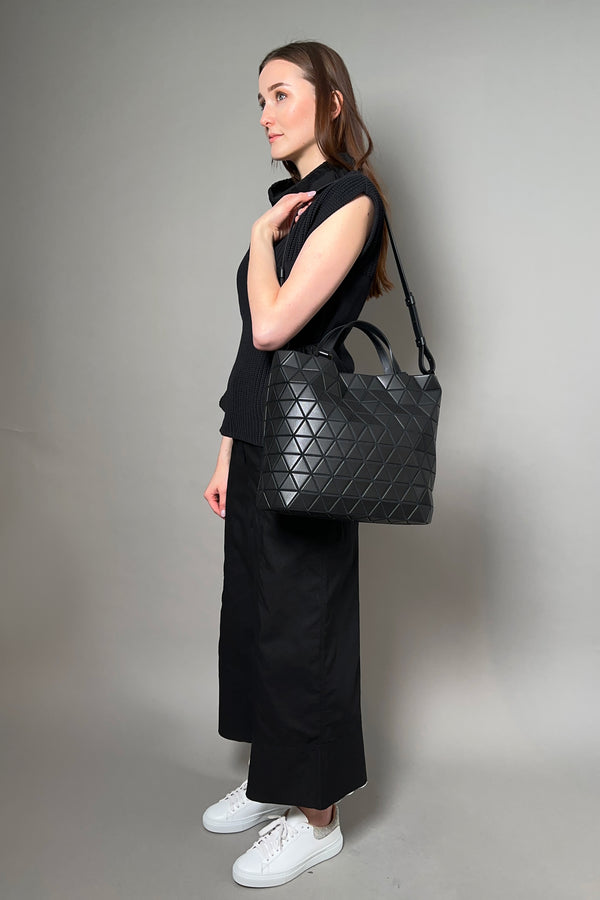 Bao Bao Crystal Matte Handbag in Black