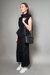 Bao Bao Crystal Matte Mini Handbag in Black