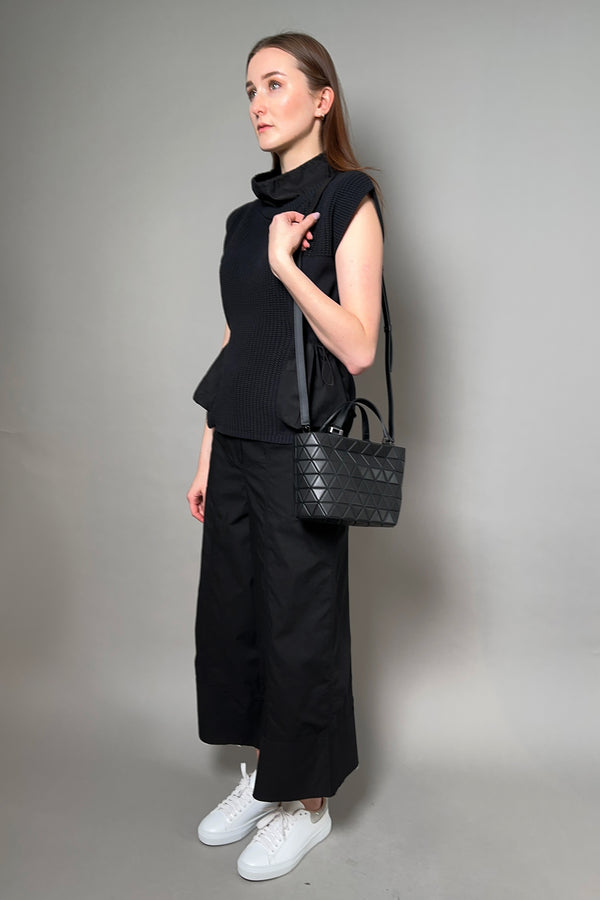 Bao Bao Issey Miyake Crystal Matte Mini Handbag in Black
