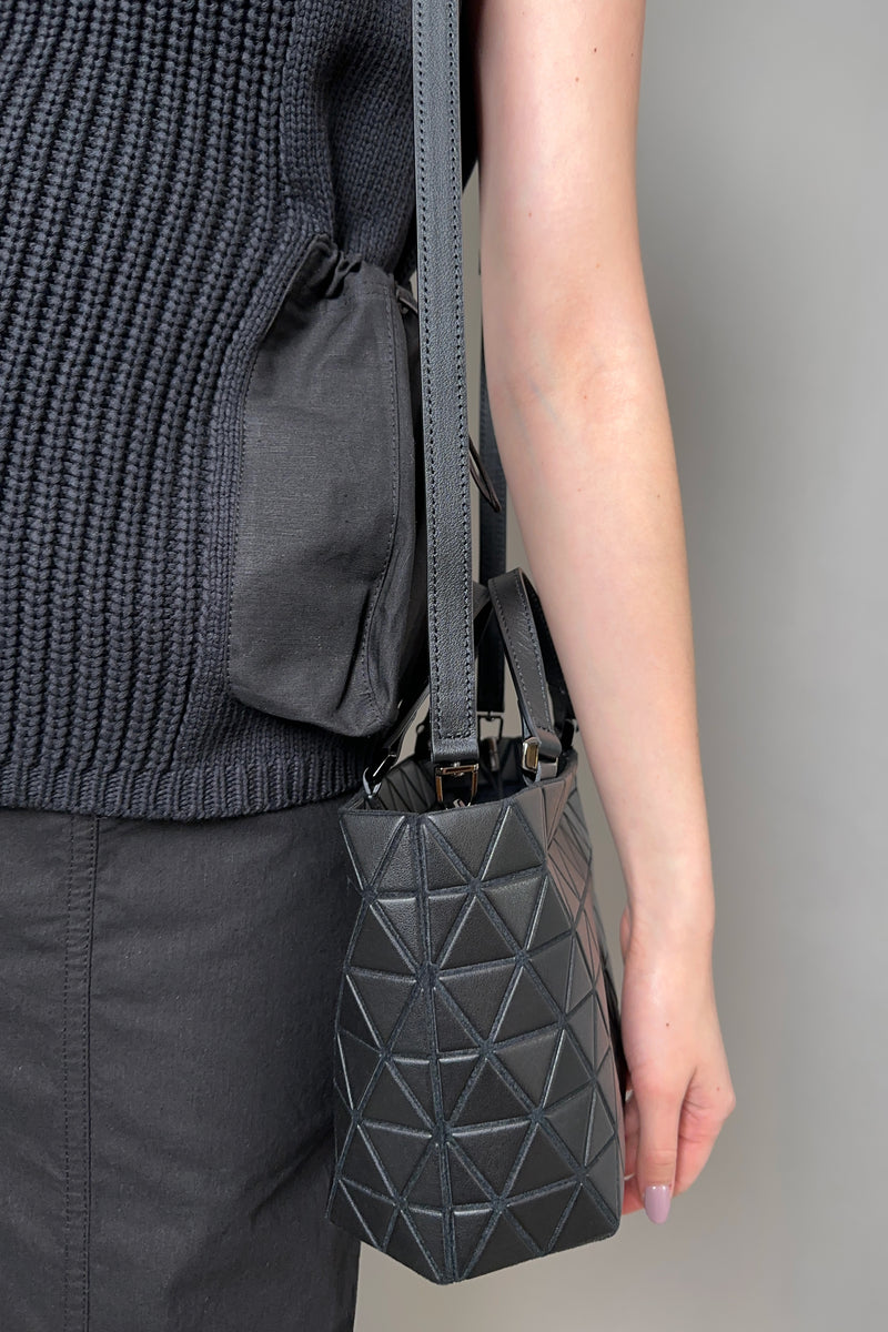 Bao Bao Crystal Matte Mini Handbag in Black
