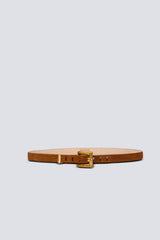 Balmain Anthem Belt 2Cm-Suede Leather in Terracotta Vancouver. Shop Online or in Store.