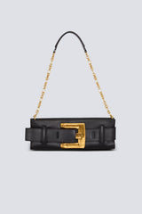 Balmain Anthem Clutch-Calfskin Belted Pouch in Black Vancouver. Shop Online or in Store.