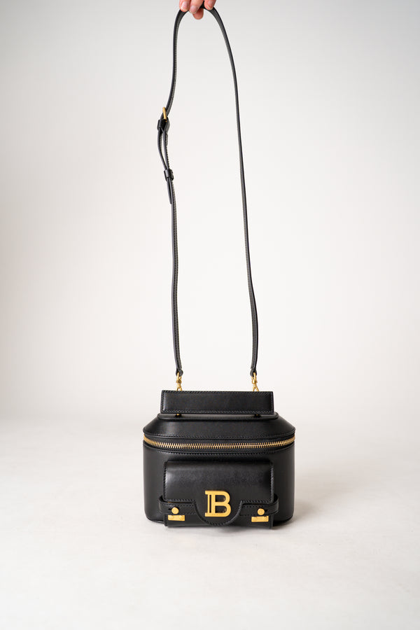 Balmain Black Mini Leather Bag with Monogram Logo Vancouver. Shop Online or in Store.