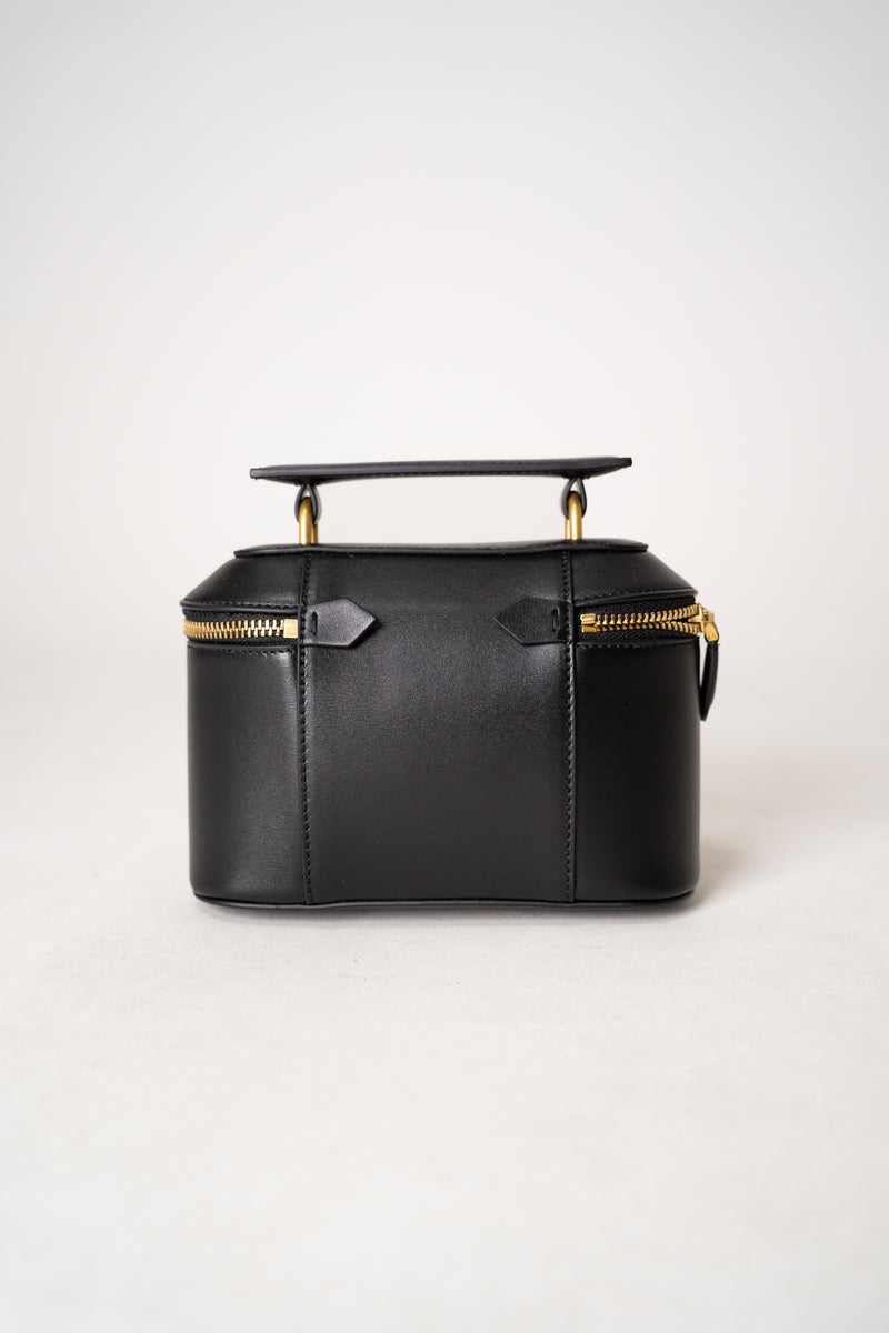 Balmain Black Mini Leather Bag with Monogram Logo Vancouver. Shop Online or in Store.