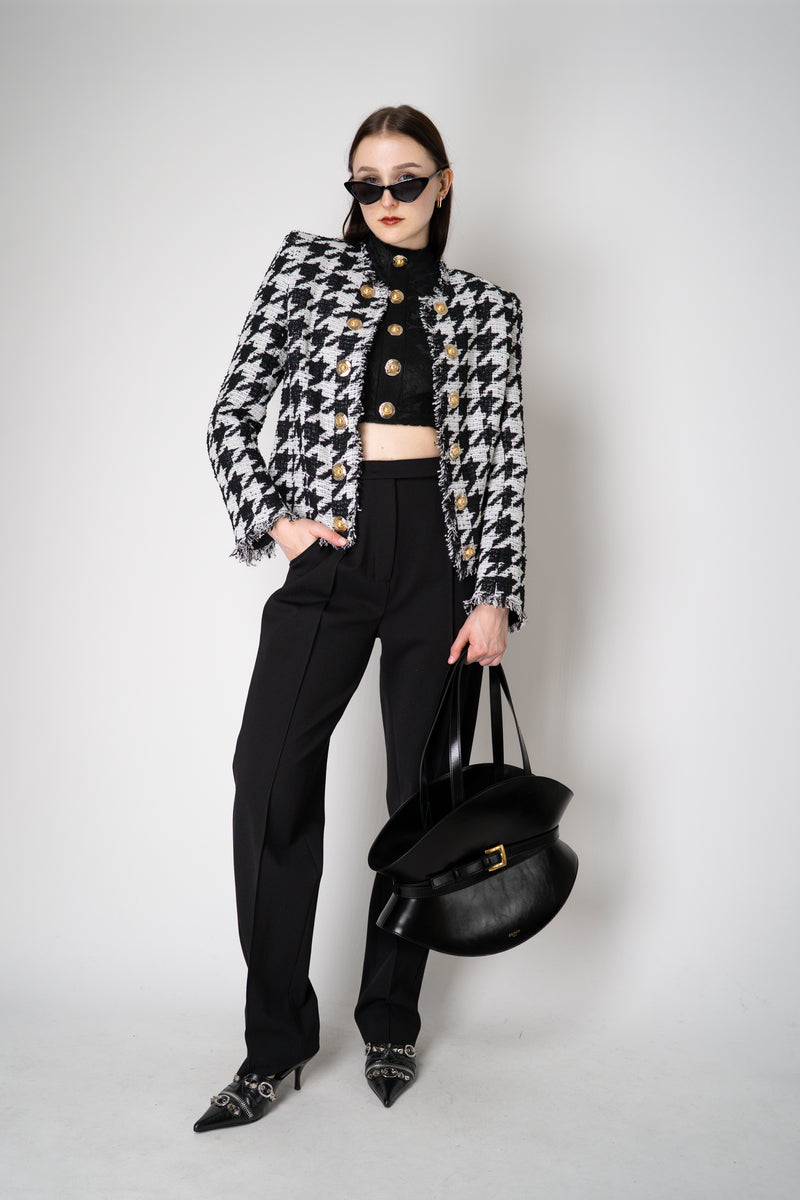Balmain Edge-To-Edge Tweed Houndstooth Jacket Vancouver. Shop Online or in Store.