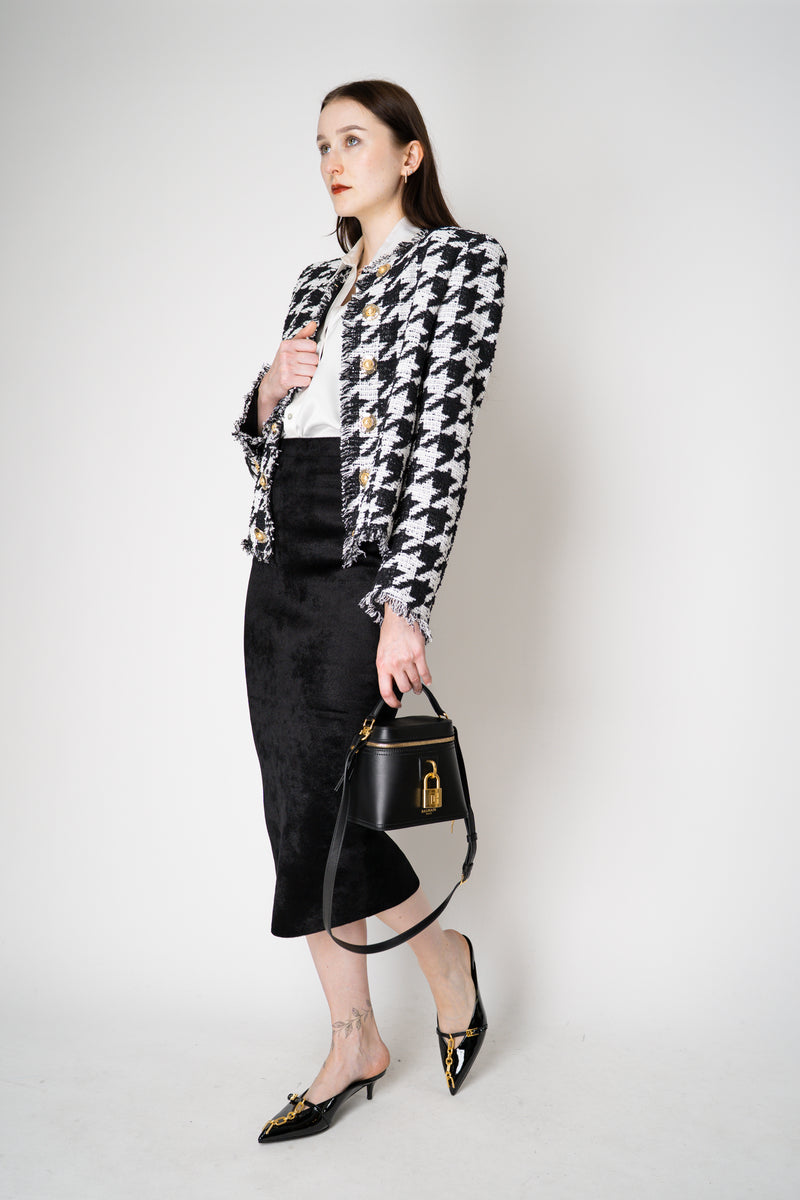 Balmain Edge-To-Edge Tweed Houndstooth Jacket Vancouver. Shop Online or in Store.