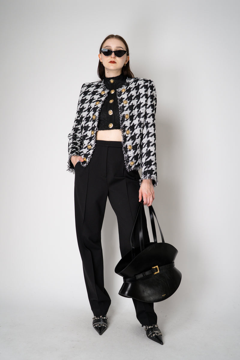 Balmain Edge-To-Edge Tweed Houndstooth Jacket Vancouver. Shop Online or in Store.