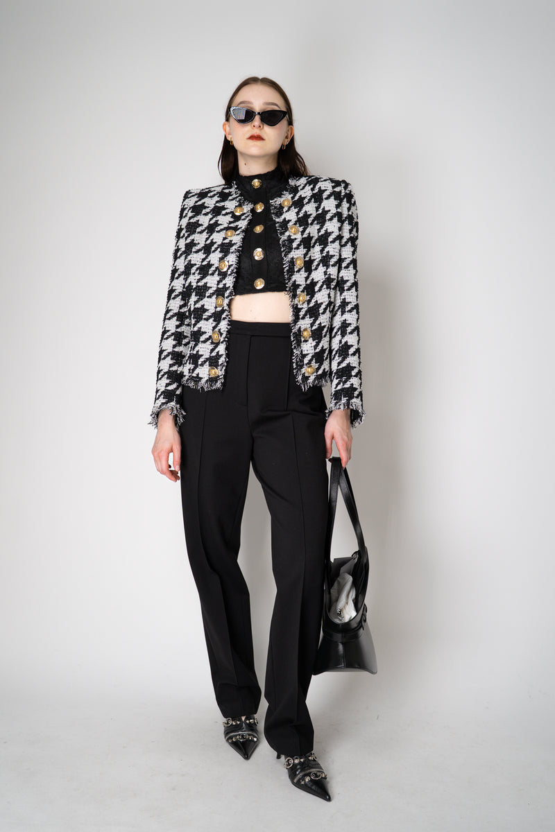 Balmain Edge-To-Edge Tweed Houndstooth Jacket Vancouver. Shop Online or in Store.