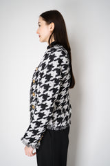 Balmain Edge-To-Edge Tweed Houndstooth Jacket Vancouver. Shop Online or in Store.