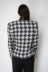 Balmain Edge-To-Edge Tweed Houndstooth Jacket Vancouver. Shop Online or in Store.