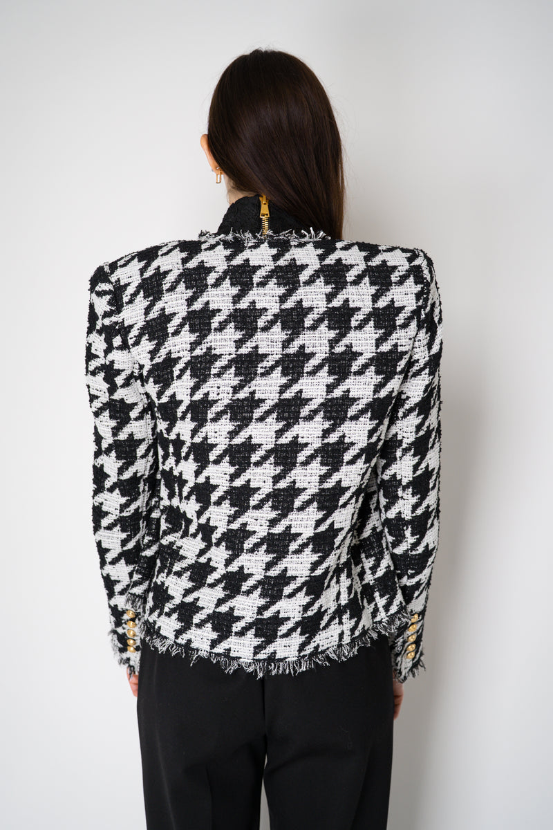 Balmain Edge-To-Edge Tweed Houndstooth Jacket Vancouver. Shop Online or in Store.