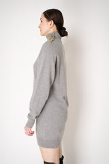 Balmain Knit Cashmere Jumper Dress in Heather Grey Vancouver. Shop Online or in Store.