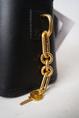 Balmain Lock and Key Vanity Calfskin Leather Bag in Black Vancouver. Shop Online or in Store.