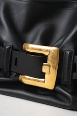 Balmain Medium Anthem Bag in Black Leather Vancouver. Shop Online or in Store. 
