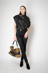 Balmain Medium Anthem Ponyskin-Style Leopard Print Bag Vancouver. Shop Online or in Store.