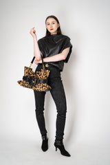 Balmain Medium Anthem Ponyskin-Style Leopard Print Bag Vancouver. Shop Online or in Store.