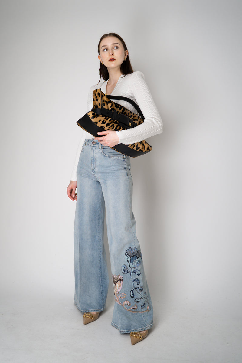 Balmain Medium Anthem Ponyskin-Style Leopard Print Bag Vancouver. Shop Online or in Store.