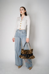 Balmain Medium Anthem Ponyskin-Style Leopard Print Bag Vancouver. Shop Online or in Store.