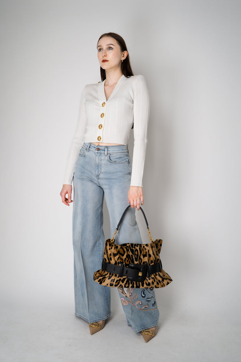 Balmain Medium Anthem Ponyskin-Style Leopard Print Bag Vancouver. Shop Online or in Store.