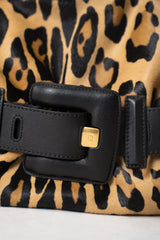Balmain Medium Anthem Ponyskin-Style Leopard Print Bag Vancouver. Shop Online or in Store.