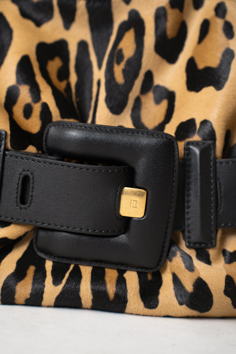 Balmain Medium Anthem Ponyskin-Style Leopard Print Bag Vancouver. Shop Online or in Store.