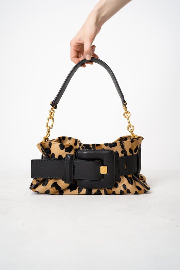 Balmain Mini Anthem Ponyskin-Style Leopard Print Bag Vancouver. Shop Online or in Store.