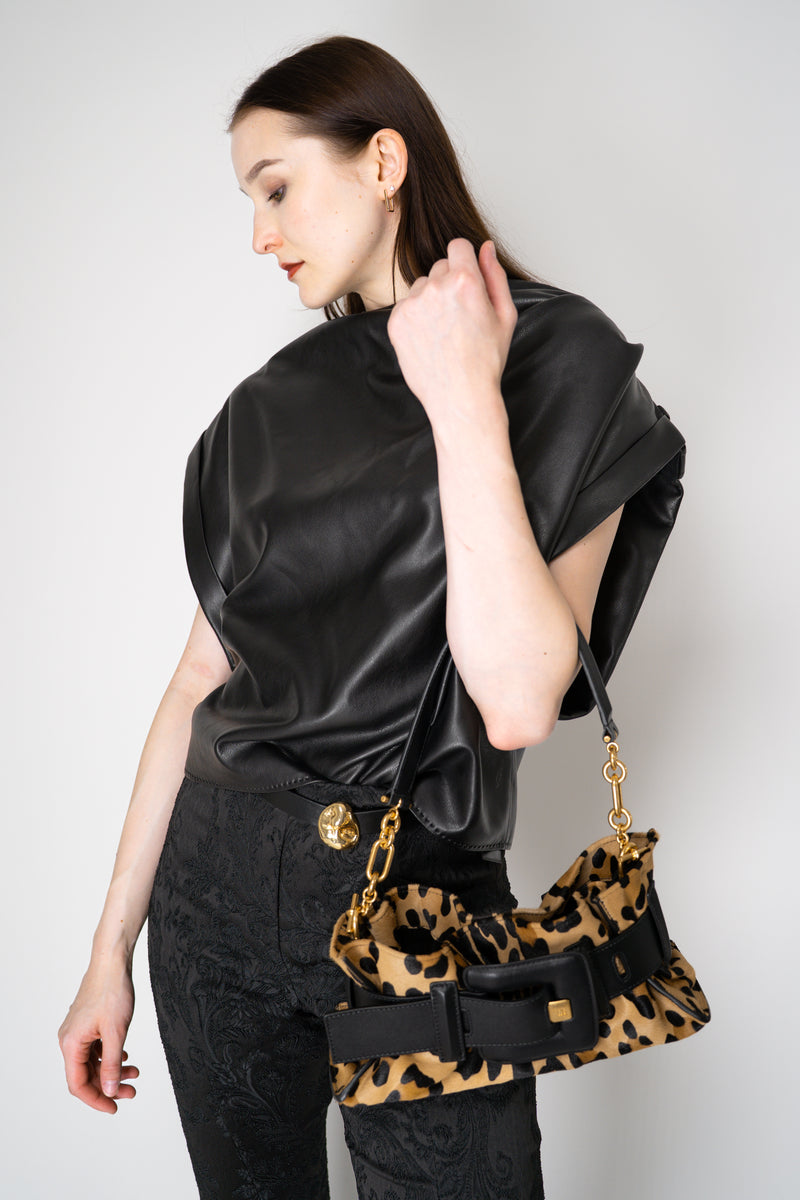 Balmain Mini Anthem Ponyskin-Style Leopard Print Bag Vancouver. Shop Online or in Store.