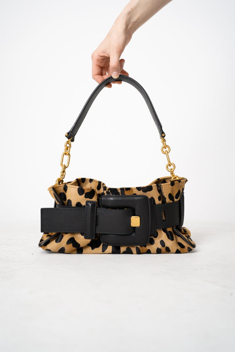 Balmain Mini Anthem Ponyskin-Style Leopard Print Bag Vancouver. Shop Online or in Store.