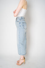 Balmain Slit Front Denim Midi Skirt Vancouver. Shop Online or in Store.
